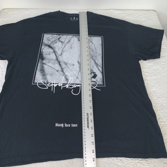 TDE Schoolboy Q Blank Face Tour T-shirt RARE Size XL - Picture 3 of 6